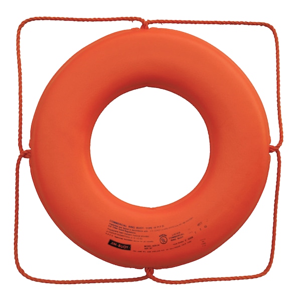 Jim-Buoy Jim-Buoy GO-X-20 U.S.C.G. Approved GX-Series Life Ring - 20", Orange GO-X-20 - main